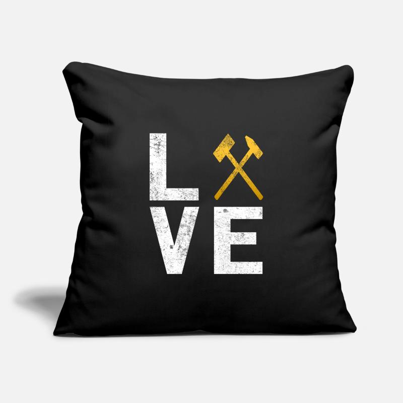 Miner mining mallets and irons Sofa pillowcase 17,3'' x 17,3'' (45 x 45 cm)