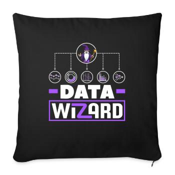 Datenanalyse Datenassistent Engineering Business - Sofakissenbezug 45 x 45 cm - Schwarz - Vorne