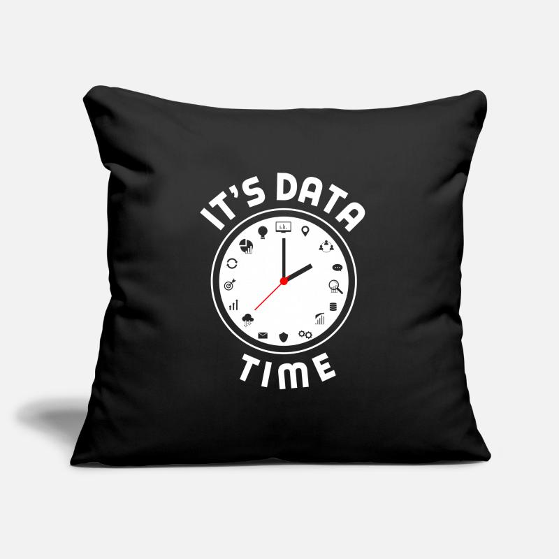 Data Engineering Data Analytics It's Data Time Sofa pillowcase 17,3'' x 17,3'' (45 x 45 cm)