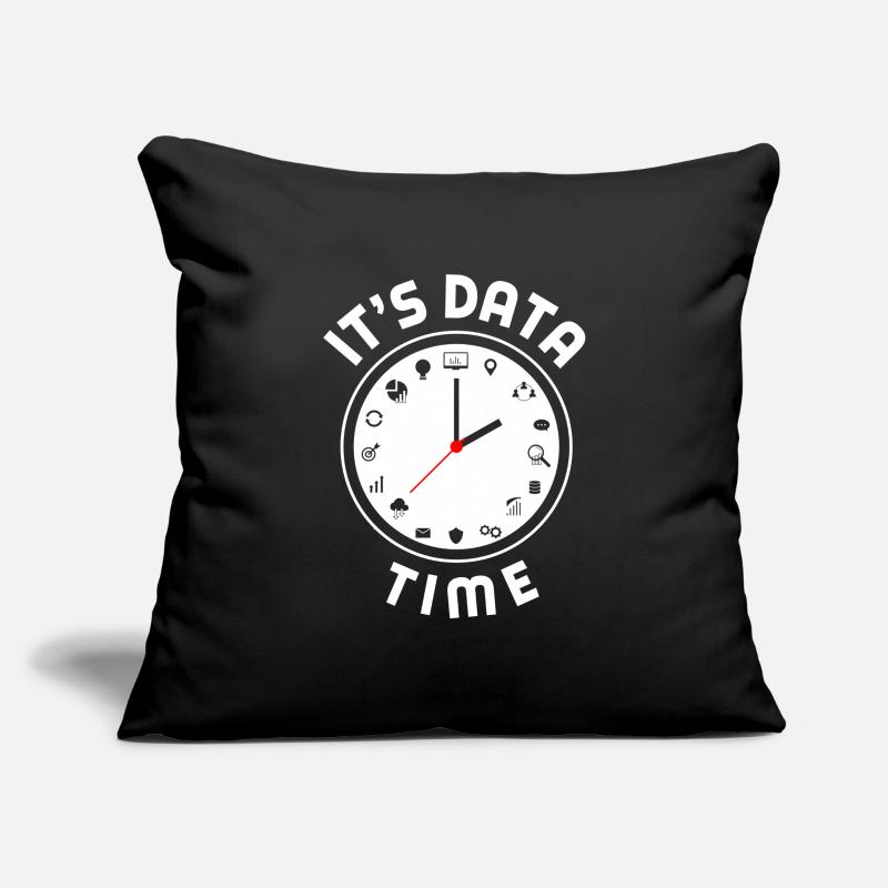 Data Engineering Data Analytics It's Data Time Sofa pillowcase 17,3'' x 17,3'' (45 x 45 cm)