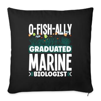 Marine Biology Marine Biologist Science Ofishally - Sofakissenbezug 45 x 45 cm - Schwarz - Vorne