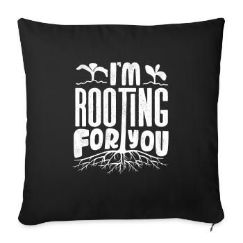 Horticulture Horticulturist Gardening In Rooting - Sofa pillowcase 17,3'' x 17,3'' (45 x 45 cm) - black - Front