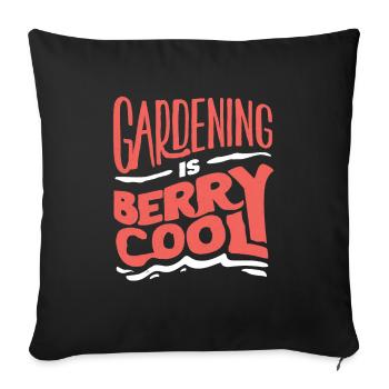 Horticulture Horticulturiste Jardinage Is Berry - Housse de coussin décorative 45 x 45 cm - noir - Devant