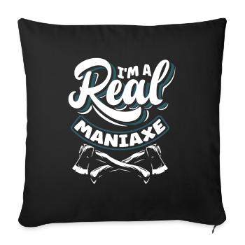 Axe Hatchet Throwing Hatchet Ax Thrower Im A Real - Sofa pillowcase 17,3'' x 17,3'' (45 x 45 cm) - black - Front