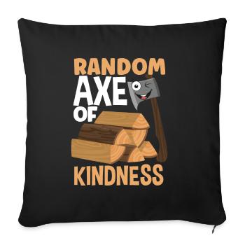 Axe Hatchet Throwing Hatchet Ax Thrower Funny Pun - Sofa pillowcase 17,3'' x 17,3'' (45 x 45 cm) - black - Front