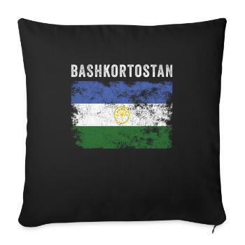 Bashkortostan Flag Vintage Bashkir Flag - Sofa pillowcase 17,3'' x 17,3'' (45 x 45 cm) - black - Front