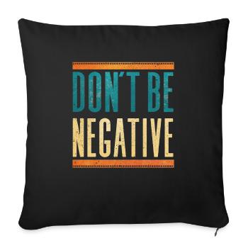 Photographe Photographie Pun - Housse de coussin décorative 45 x 45 cm - noir - Devant