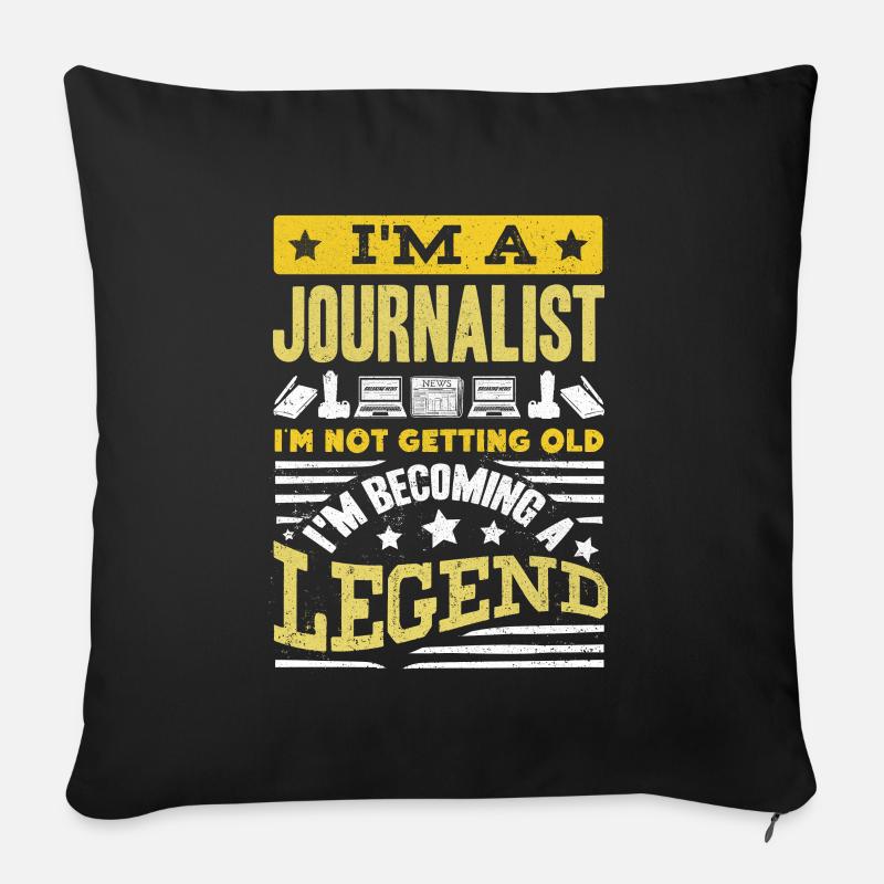 Journalist Journalism Im A Journalist Funny - Sofakissenbezug 45 x 45 cm - Schwarz