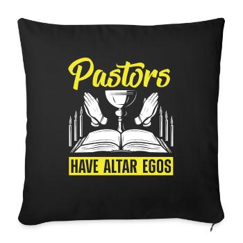 Pastor Appreciation Clergy Preacher Pastors Have - Sofa pillowcase 17,3'' x 17,3'' (45 x 45 cm) - black - Front