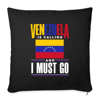 Venezuela Venezuelan Venezuela Flag Venezuela Is - Sofa pillowcase 17,3'' x 17,3'' (45 x 45 cm) - black - Front
