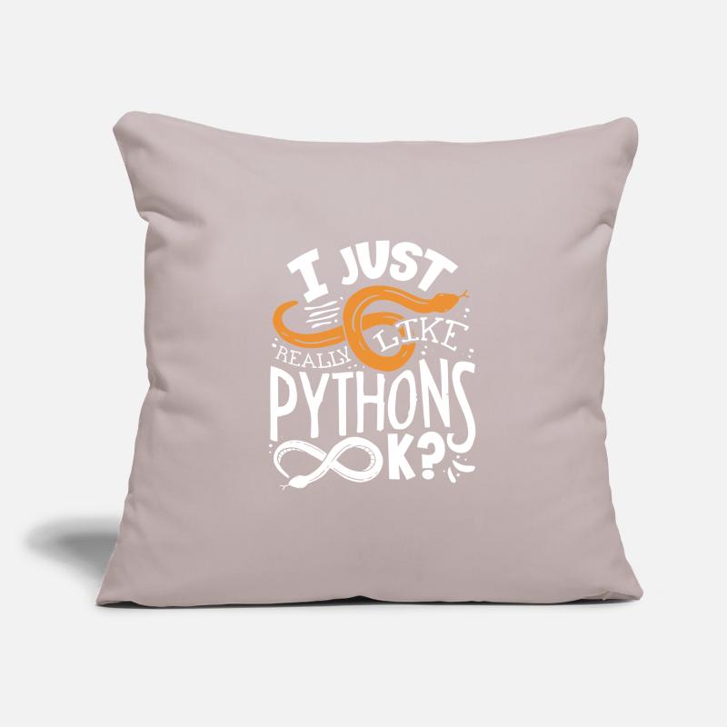Banana Ball Python Herpétologiste I Juste vraiment Housse de coussin décorative 45 x 45 cm