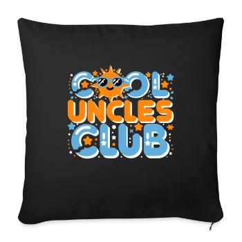 Cool Uncles Club T-shirt cadeau parfait pour votre - Housse de coussin décorative 45 x 45 cm - noir - Devant
