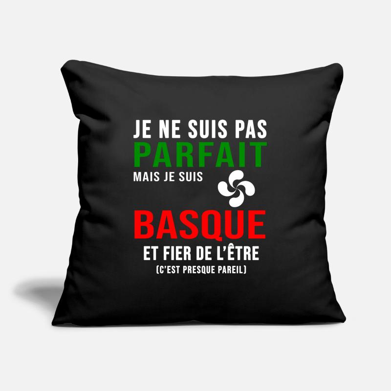 Baque pays basque parfait basque Housse de coussin décorative 45 x 45 cm