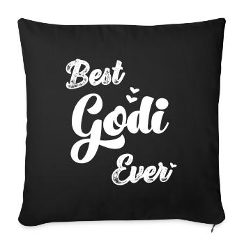 Best Godi Patentante Austria Taufgodi Taufpati - Sofa pillowcase 17,3'' x 17,3'' (45 x 45 cm) - black - Front