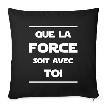 Que la force soit avec toi - Housse de coussin décorative 45 x 45 cm - noir - Devant