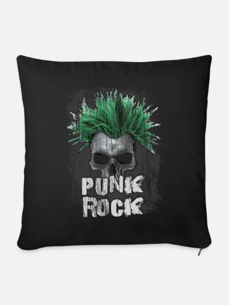 Punk Rock - Sofakissenbezug 45 x 45 cm - Schwarz