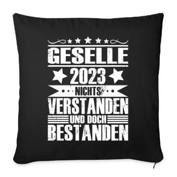 Geselle 2023 - Sofakissenbezug 45 x 45 cm - Schwarz - Vorne
