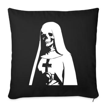 Entdecken Sie die dunkle Seite mit Horror Nun, Occult, a - Sofakissenbezug 45 x 45 cm - Schwarz - Vorne