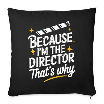 Filmmaker Film Director Cinematographer Film - Sofa pillowcase 17,3'' x 17,3'' (45 x 45 cm) - black - Front