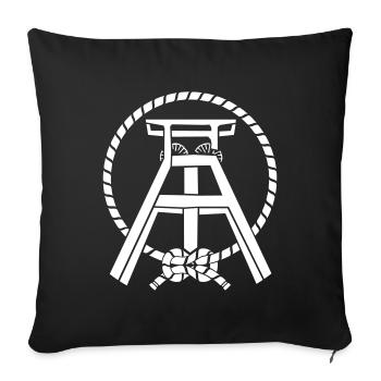 Tour de plomb DPSG Bochum et Wattenscheid - Housse de coussin décorative 45 x 45 cm - noir - Devant