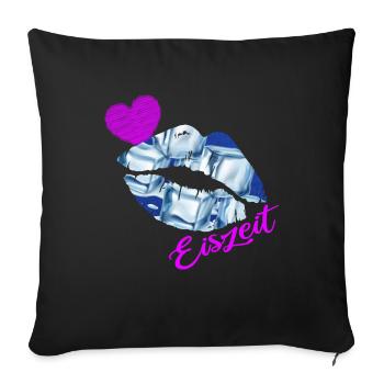 Eisbader Winterschwimmer-saison Eiszeit Kneipp - Sofakissenbezug 45 x 45 cm - Schwarz - Vorne