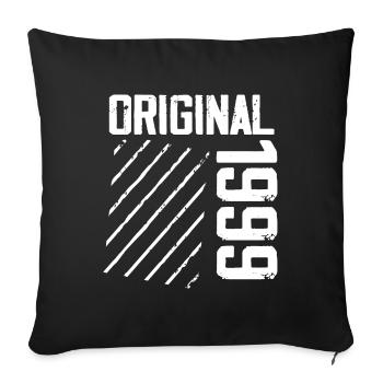 Original 1999 25e Anniversaire Cadeau Retro - Housse de coussin décorative 45 x 45 cm - noir - Devant