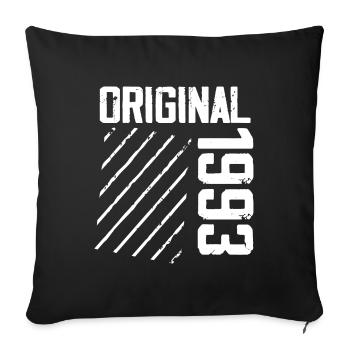 Original 1993 31e Anniversaire Cadeau Retro - Housse de coussin décorative 45 x 45 cm - noir - Devant