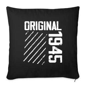 Original 1945 79th Birthday Retro Gift - Sofa pillowcase 17,3'' x 17,3'' (45 x 45 cm) - black - Front