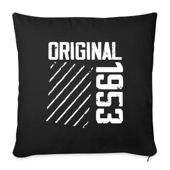 Original 1953 71e Anniversaire Cadeau Retro - Housse de coussin décorative 45 x 45 cm - noir - Devant