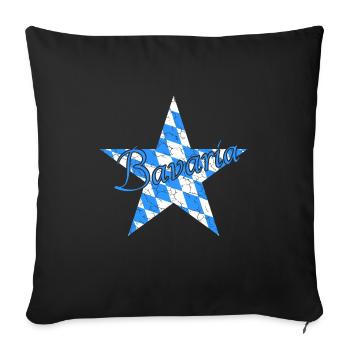 Bavaria Bayern - Sofakissenbezug 45 x 45 cm - Schwarz - Vorne