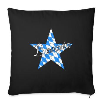 Bavaria Bayern - Sofakissenbezug 45 x 45 cm - Schwarz - Vorne