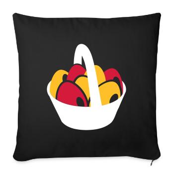 Ostern - Sofakissenbezug 45 x 45 cm - Schwarz - Vorne