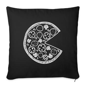 Couple Shirt Pizza Partie 1 Valentin Couple Homme - Housse de coussin décorative 45 x 45 cm - noir - Devant