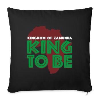 Coming To America King To Be - Sofa pillowcase 17,3'' x 17,3'' (45 x 45 cm) - black - Front