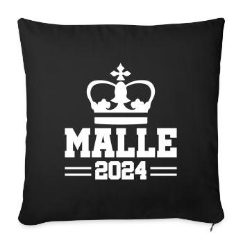 Malle 2024 Krone - Sofa pillowcase 17,3'' x 17,3'' (45 x 45 cm) - black - Front