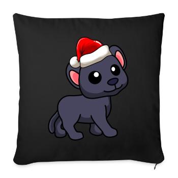 Panther Comic Christmas - Housse de coussin décorative 45 x 45 cm - noir - Devant