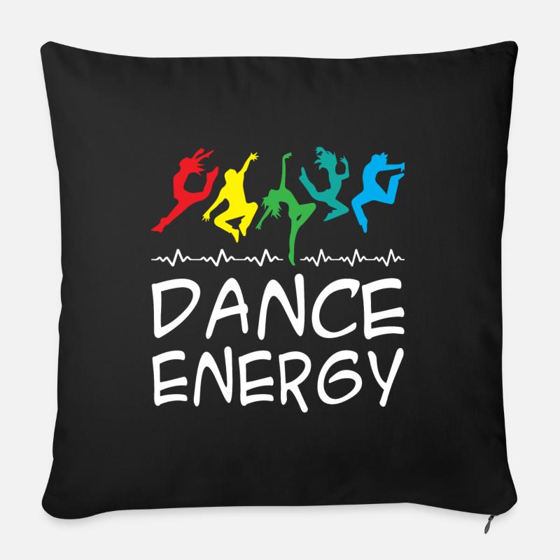 Dance Energy - Sofakissenbezug 45 x 45 cm - Schwarz