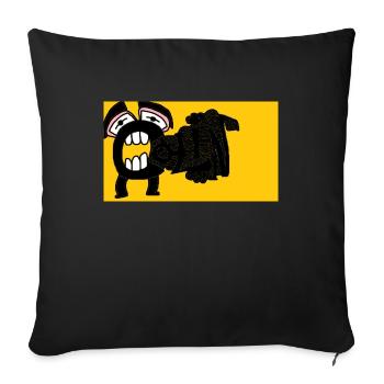 Colin - Housse de coussin décorative 45 x 45 cm - noir - Devant
