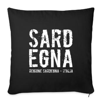 Island of Sardinia, Italy, Mediterranean Sea - Sofa pillowcase 17,3'' x 17,3'' (45 x 45 cm) - black - Front