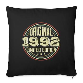 1992 Birthday Parties, ein legendärer Jahrgang - Sofakissenbezug 45 x 45 cm - Schwarz - Vorne
