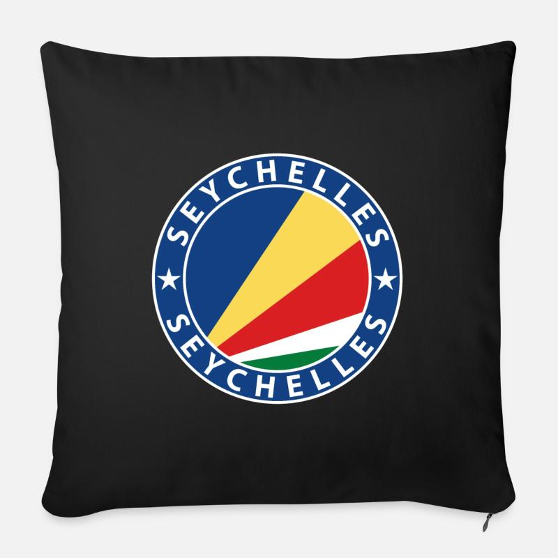 Seychellen - Sofakissenbezug 45 x 45 cm - Schwarz