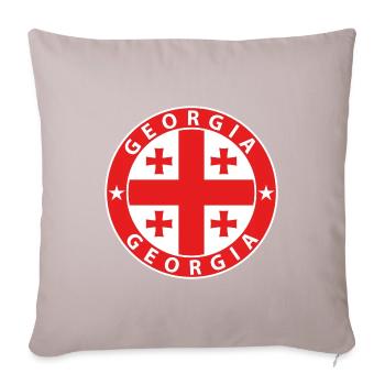 Géorgie - Housse de coussin décorative 45 x 45 cm - taupe clair - Devant