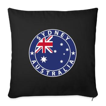 Sydney - Housse de coussin décorative 45 x 45 cm - noir - Devant