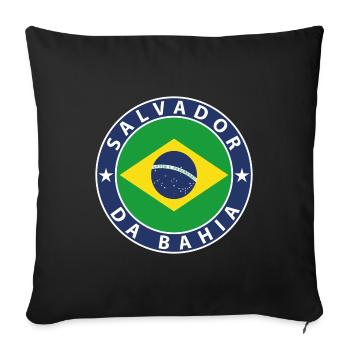 Salvador - Housse de coussin décorative 45 x 45 cm - noir - Devant