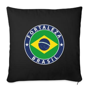 Fortaleza - Sofakissenbezug 45 x 45 cm - Schwarz - Vorne