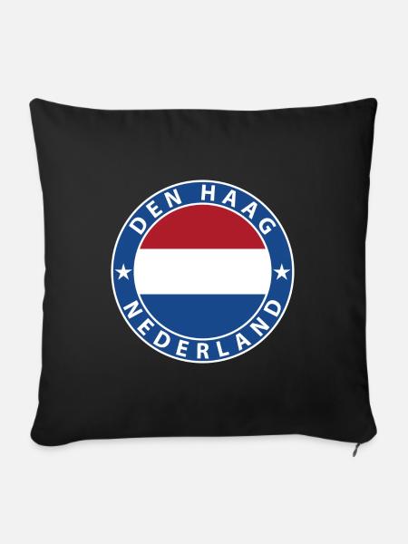 Den Haag - Sofakissenbezug 45 x 45 cm - Schwarz