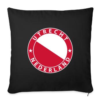 Utrecht - Housse de coussin décorative 45 x 45 cm - noir - Devant