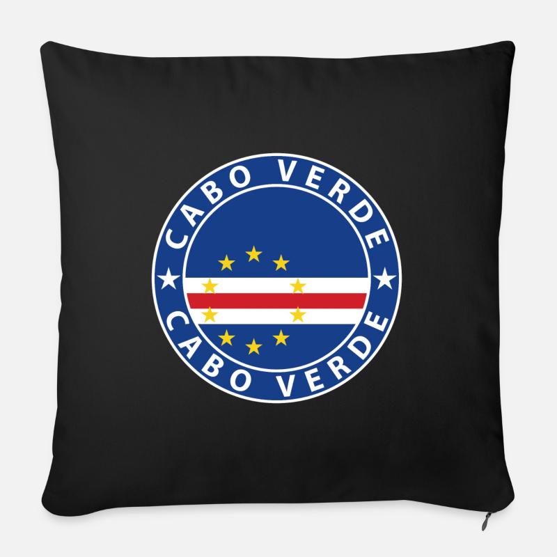 Cabo Verde - Sofakissenbezug 45 x 45 cm - Schwarz