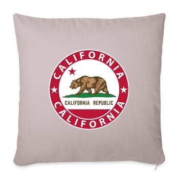 California - Sofa pillowcase 17,3'' x 17,3'' (45 x 45 cm) - light taupe - Front