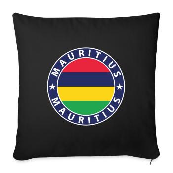 Mauritius - Sofa pillowcase 17,3'' x 17,3'' (45 x 45 cm) - black - Front